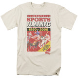 Back To The Future II Sports Almanac Adult 18/1 T-Shirt Cream