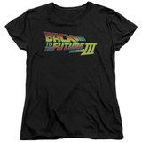 Back To The Future III Logo Women's T-Shirt Black
