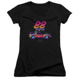 Back To The Future 88 MPH Junior Women's T-Shirt V-Neck