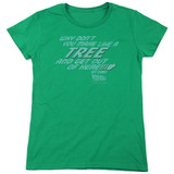 Back To The Future Make Like A Tree Women's T-Shirt Kelly Green
