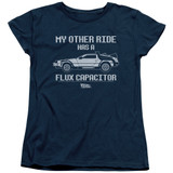 Back To The Future Other Ride Women's T-Shirt Navy