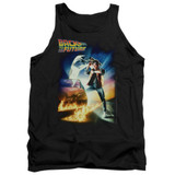 Back To The Future Poster Adult Tank Top Black