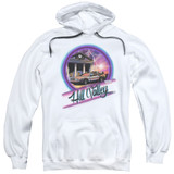 Back To The Future Ride Adult Pullover Hoodie White