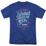 Back To The Future Under The Sea Adult 18/1 T-Shirt Royal Blue