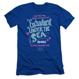 Back To The Future Under The Sea Adult 30/1 T-Shirt Royal Blue