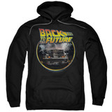 Back To The Future Back Adult Pullover Hoodie Black