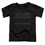 AC/DC Back In Black Toddler T-Shirt Black