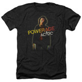 AC/DC Powerage Adult Heather T-Shirt Black