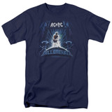 AC/DC Ballbreaker Adult 18/1 T-Shirt Navy