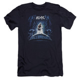 AC/DC Ballbreaker Premuim Canvas Adult Slim Fit T-Shirt Navy