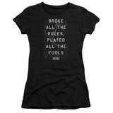 AC/DC Struck HBO Junior Women's Sheer T-Shirt Black