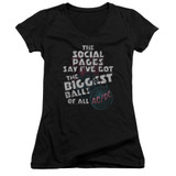 AC/DC Big Balls Junior Women's V-Neck T-Shirt Black