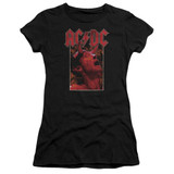 AC/DC Horns Junior Women's Sheer T-Shirt Black