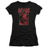 AC/DC Horns HBO Junior Women's Sheer T-Shirt Black
