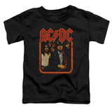 AC/DC Group Distressed Toddler T-Shirt Black