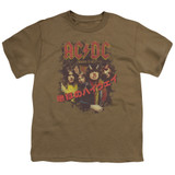 AC/DC Highway Kanji Youth 18/1 T-Shirt Safari Green