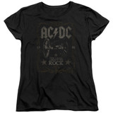 AC/DC Rock Label Women's T-Shirt Black