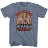 Masters Of The Universe Featuring Heman Indigo Heather T-Shirt