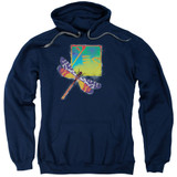 Yes Dragonfly Adult Pullover Hoodie Sweatshirt Navy