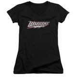 Warrant Warrant Logo Junior Women's T-Shirt V Neck Black