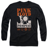 Pink Floyd Pompeii Adult Long Sleeve T-Shirt Black
