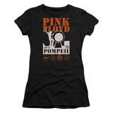 Pink Floyd Pompeii Junior Women's Sheer T-Shirt Black