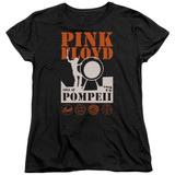 Pink Floyd Pompeii Women's T-Shirt Black