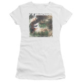 Pink Floyd Saucerful Of Secrets Junior Women's Sheer T-Shirt White