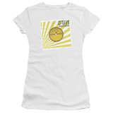 Sun Records Fourty Five S/S Junior Women's T-Shirt Sheer White