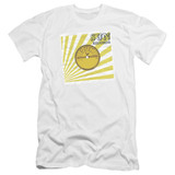 Sun Records Fourty Five Premium Canvas Adult Slim Fit 30/1 T-Shirt White