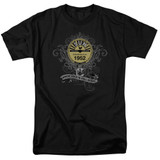 Sun Records Rockin Scrolls S/S Adult 18/1 T-Shirt Black