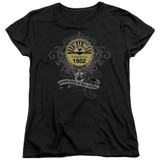 Sun Records Rockin Scrolls S/S Women's T-Shirt Black