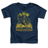 Sun Records Rooster S/S Toddler T-Shirt Navy