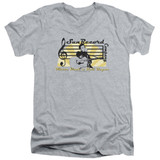 Sun Records Sun Record Company S/S Adult V Neck T-Shirt Athletic Heather