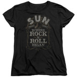 Sun Records Where Rock Began S/S Women's T-Shirt Black