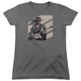 Stevie Ray Vaughan Texas Flood S/S Women's T-Shirt Charcoal