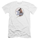 Wonder Woman Movie Fight For Justice Premium S/S Adult 30/1 T-Shirt White