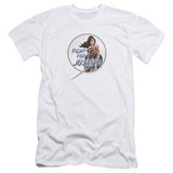 Wonder Woman Movie Fight For Justice S/S Adult 30/1 T-Shirt White