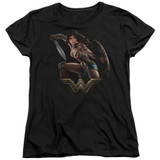 Wonder Woman Movie Fight S/S Women's T-Shirt Black