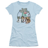 Wizard of Oz We're Off To See Wizard S/S Junior Women's T-Shirt Sheer Light Blue