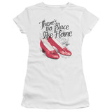 Wizard of Oz Ruby Slippers S/S Junior Women's T-Shirt Sheer White