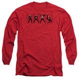 Elvis Presley Jailhouse Rock Adult Long Sleeve T-Shirt Red