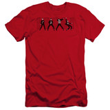 Elvis Presley Jailhouse Rock Premuim Canvas Adult Slim Fit 30/1 T-Shirt Red