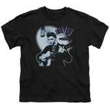 Elvis Presley Hillbilly Cat Youth T-Shirt Black