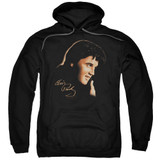 Elvis Presley Warm Portrait Adult Pullover Hoodie Sweatshirt Black