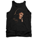Elvis Presley Warm Portrait Adult Tank Top T-Shirt Black