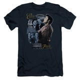 Elvis Presley Tupelo Adult 30/1 T-Shirt Navy