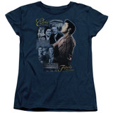 Elvis Presley Tupelo Women's T-Shirt Navy
