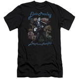 Elvis Presley Memphis Premuim Canvas Adult Slim Fit 30/1 T-Shirt Black