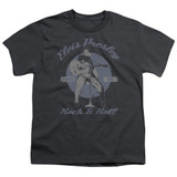 Elvis Presley Rock and Roll Youth T-Shirt Charcoal